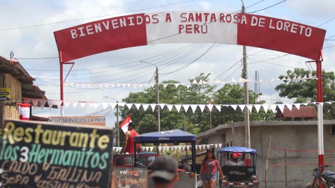 Entrada a la isla de Santa Rosa de Loreto en el Amazonas - Foto: EFE
