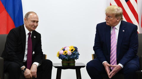 Vladimir Putin y Donald Trump (AFP)