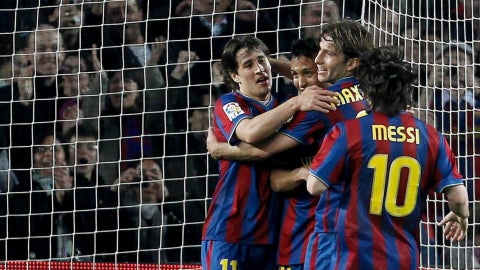 Barcelona ante Athlétic de Bilbao en 2010 - Foto: EFE
