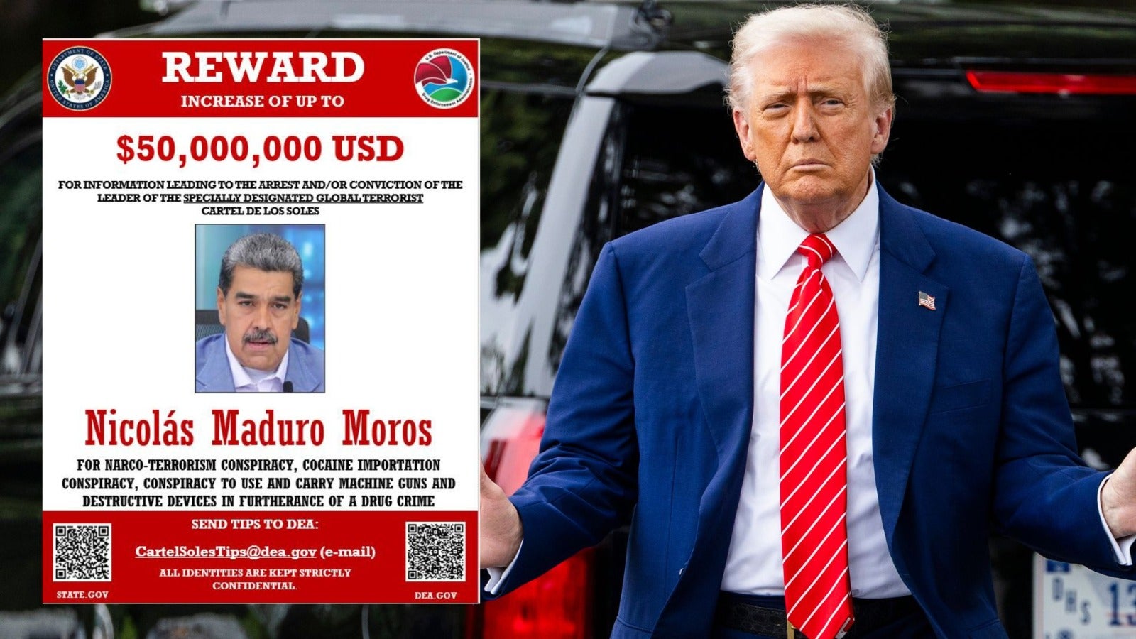 Recompensa por captura de Nicolás Maduro Recompensa por captura de Nicolás Maduro
