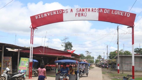Entrada a la isla de Santa Rosa de Loreto en el Amazonas - Foto: EFE