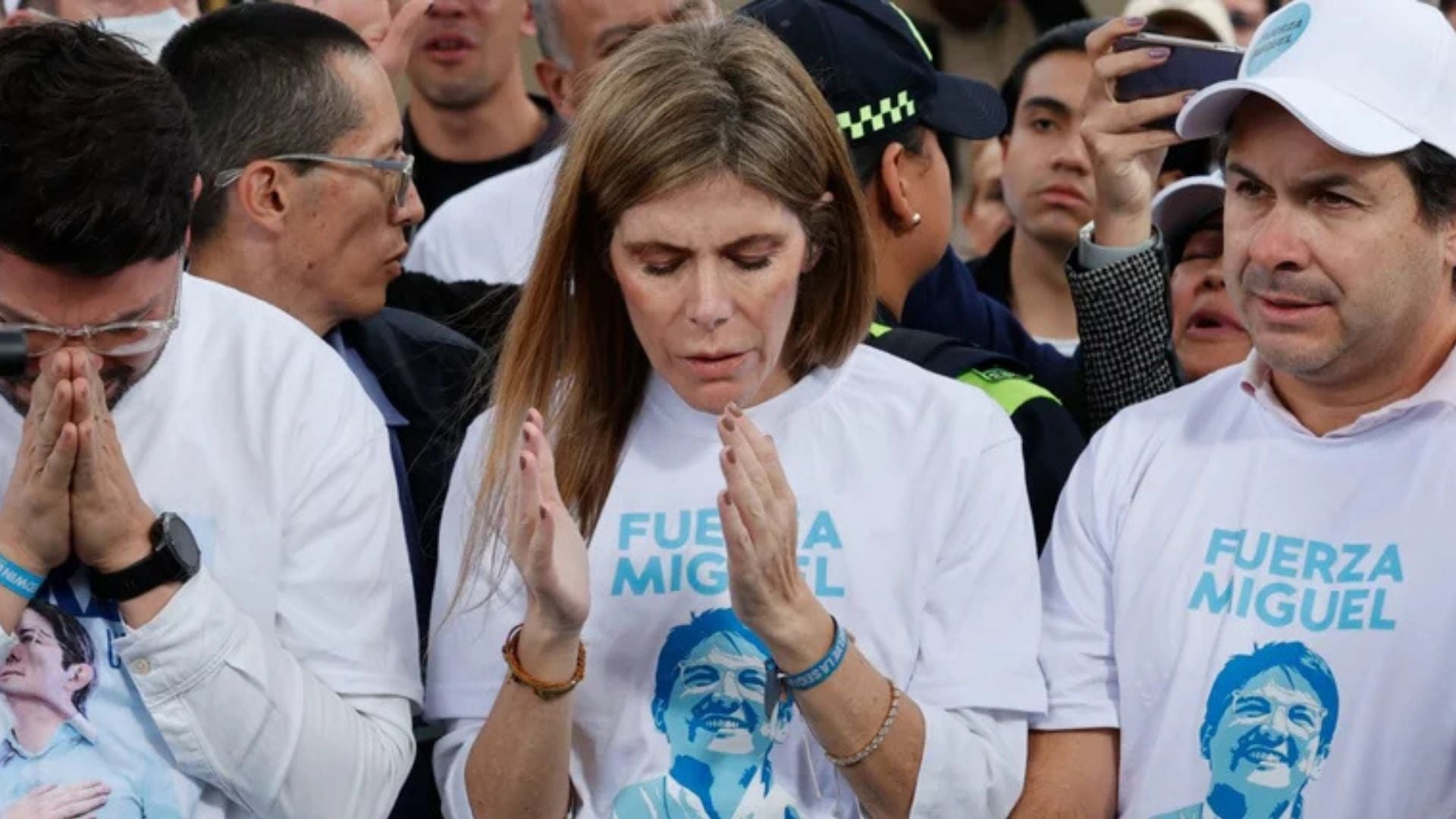María Carolina Hoyos, hermana del senador colombiano Miguel Uribe Turbay - Foto: EFE