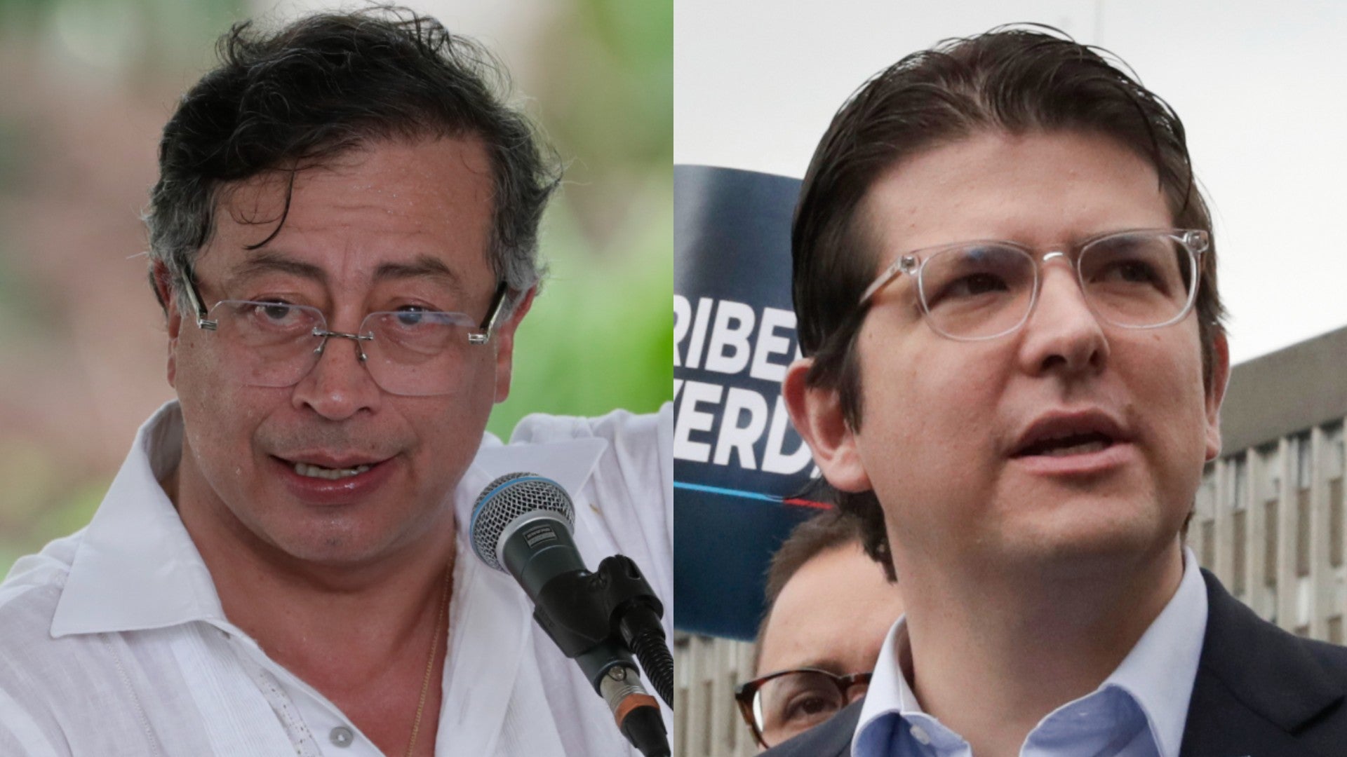 Gustavo Petro y Miguel Uribe | Foto: EFE