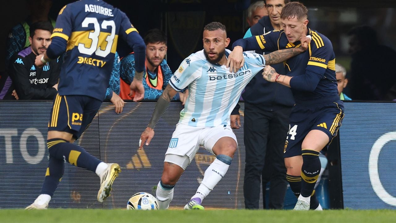 Duván Vergara en Racing vs Boca Juniors - Foto AFP Duván Vergara en Racing vs Boca Juniors - Foto AFP