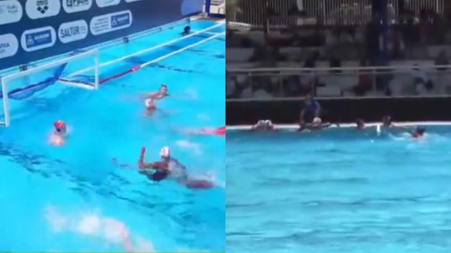 Balacera en partido de waterpolo en Brasil - Fotos: X