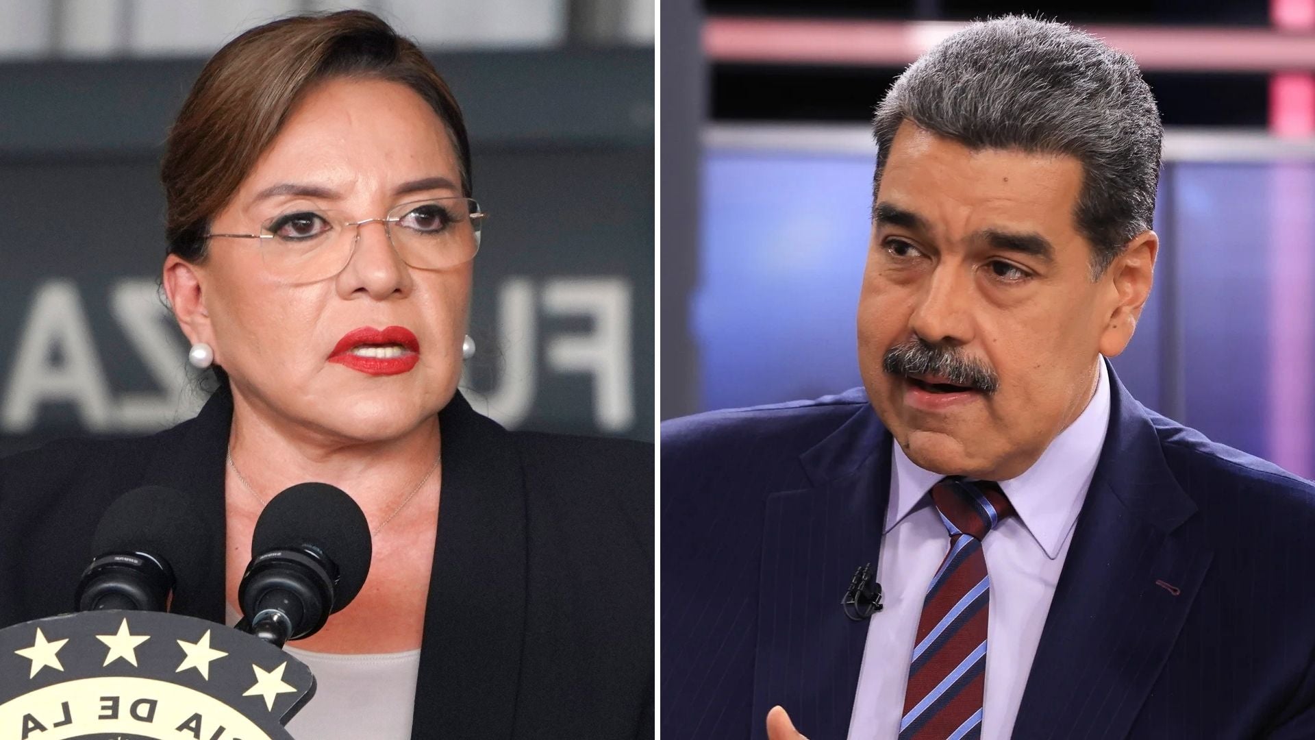 Xiomara Castro, presidente de Honduras y Nicolás Maduro, jefe del régimen venezolano - Foto EFE