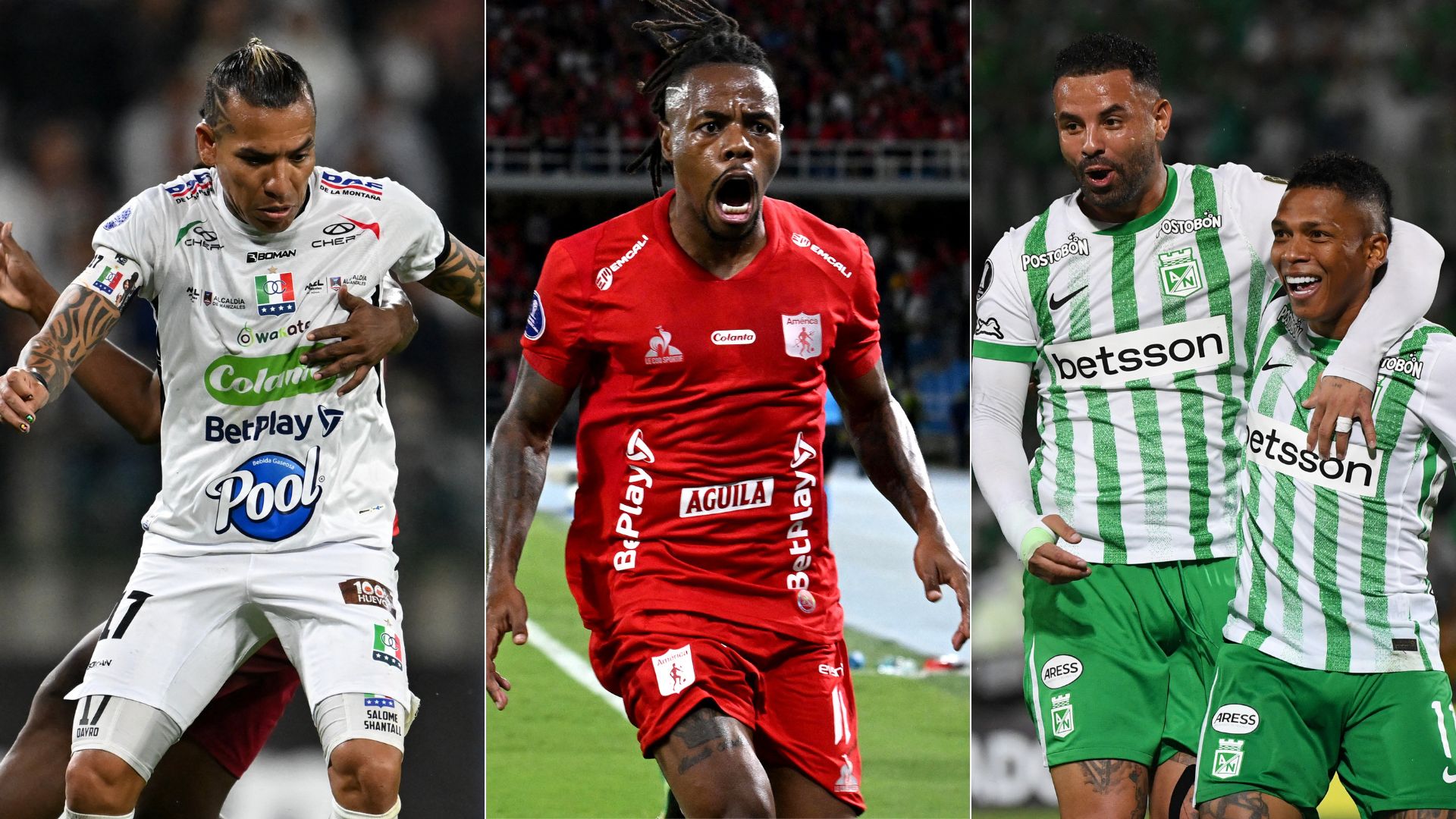 Comienza el camino de los equipos colombianos en los octavos en Sudamericana y Libertadores - Fotos: AFP