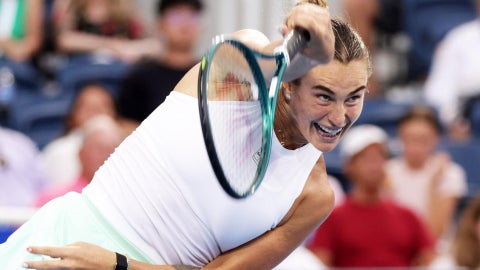 La bielorrusa Aryna Sabalenka en Cincinnati. (EFE)