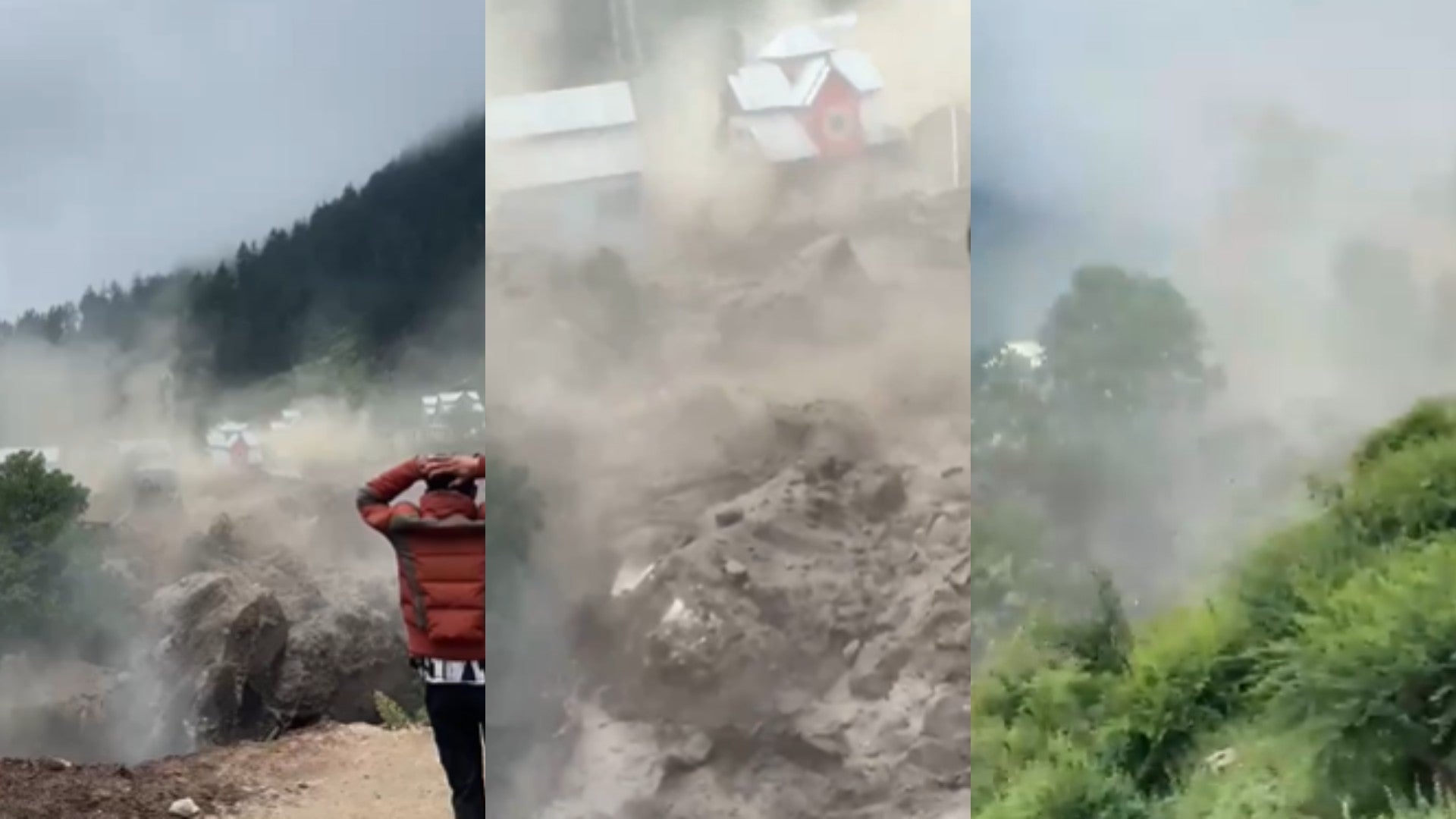 Avalancha se llevó un pueblo en India / FOTO: Captura de pantalla