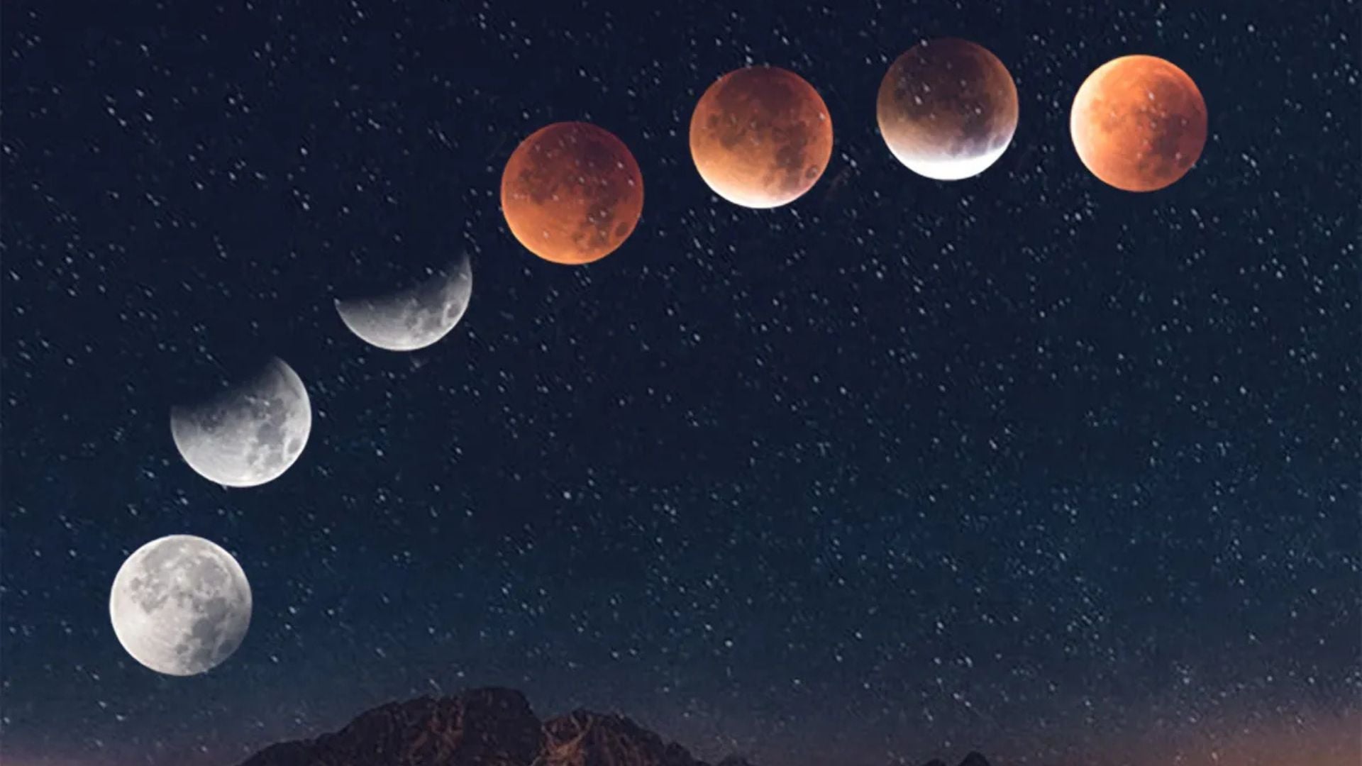 Durante un eclipse total de Luna pueden observarse todos los tipos de eclipse lunar que existen - Foto NASA