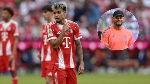 La confianza de Vincent Kompany, DT del Bayern, hacia Luis Díaz - Fotos: AFP