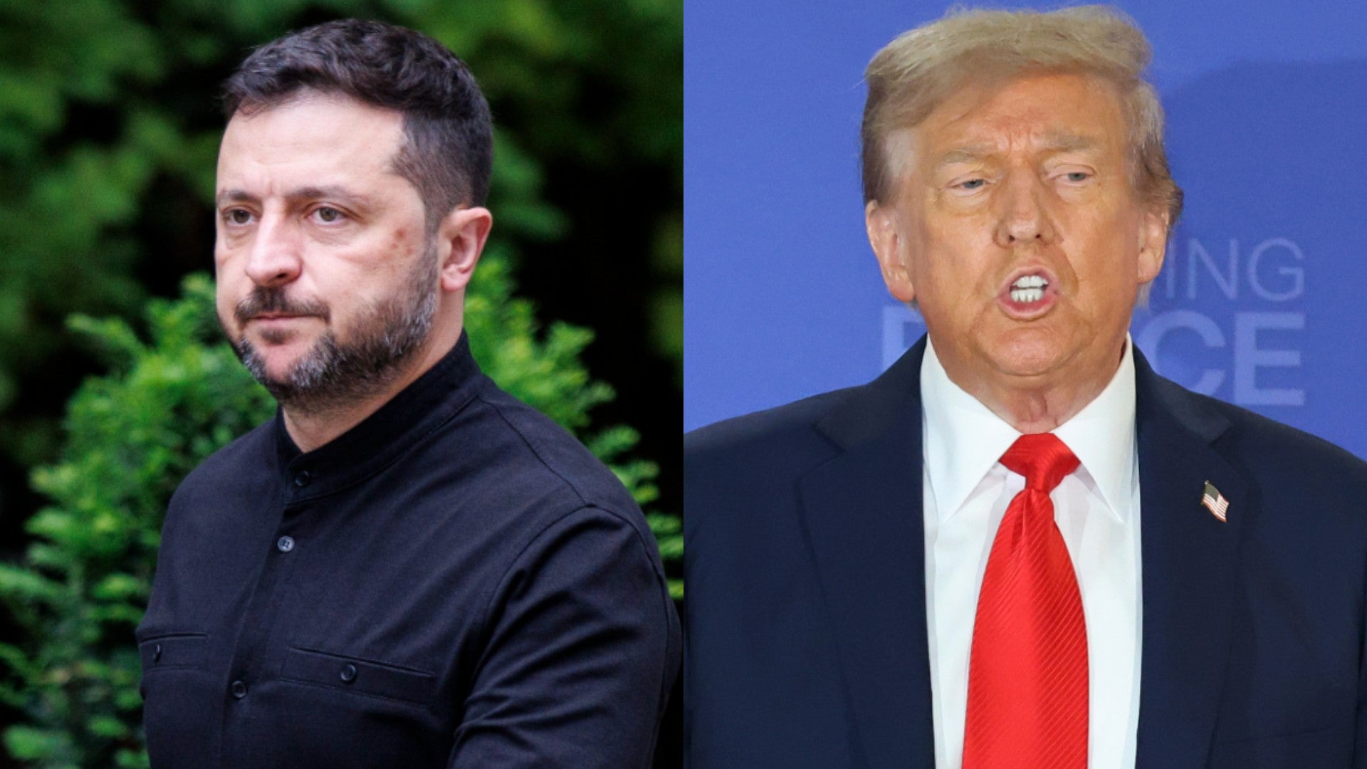 Volodímir Zelenski, presidente de Ucrania / Donald Trump, presidente de EE.UU. - Fotos: EFE