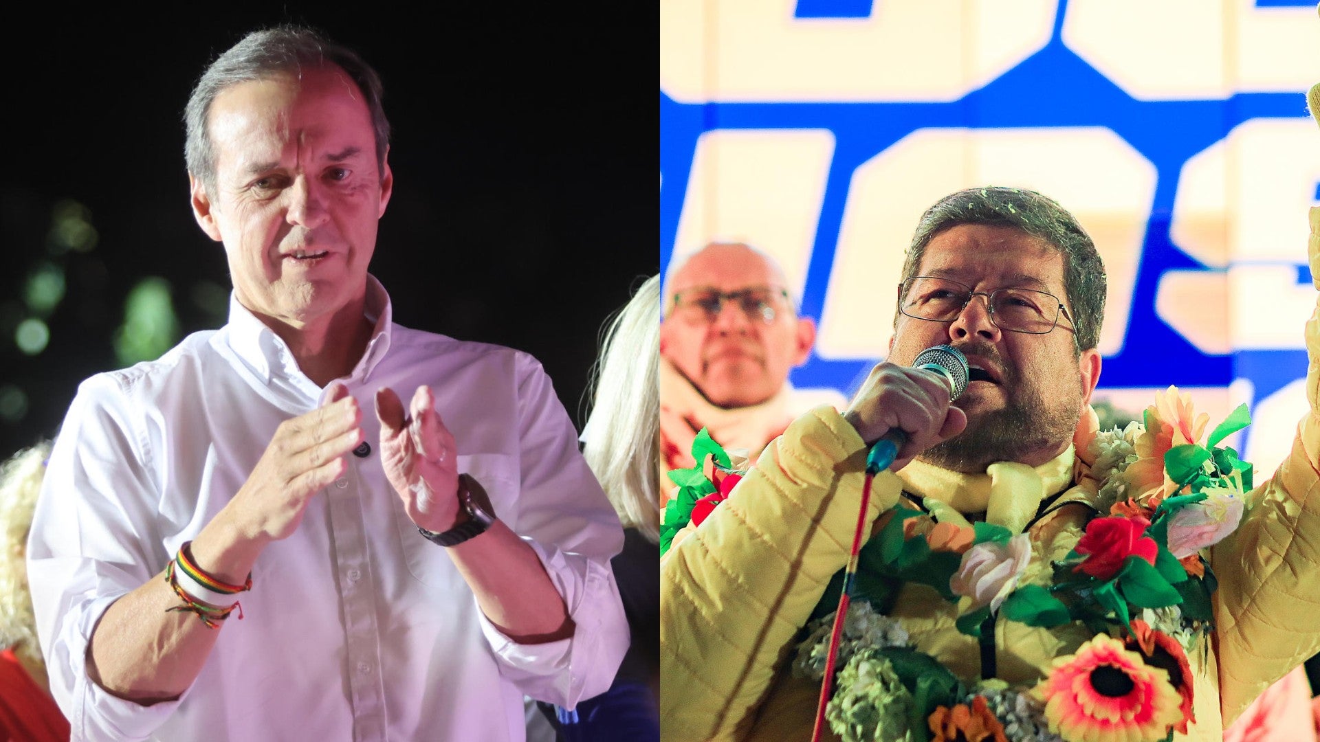 Jorge 'Tuto' Quiroga y Samuel Doria, candidatos a la presidencia de Bolivia - Foto: EFE
