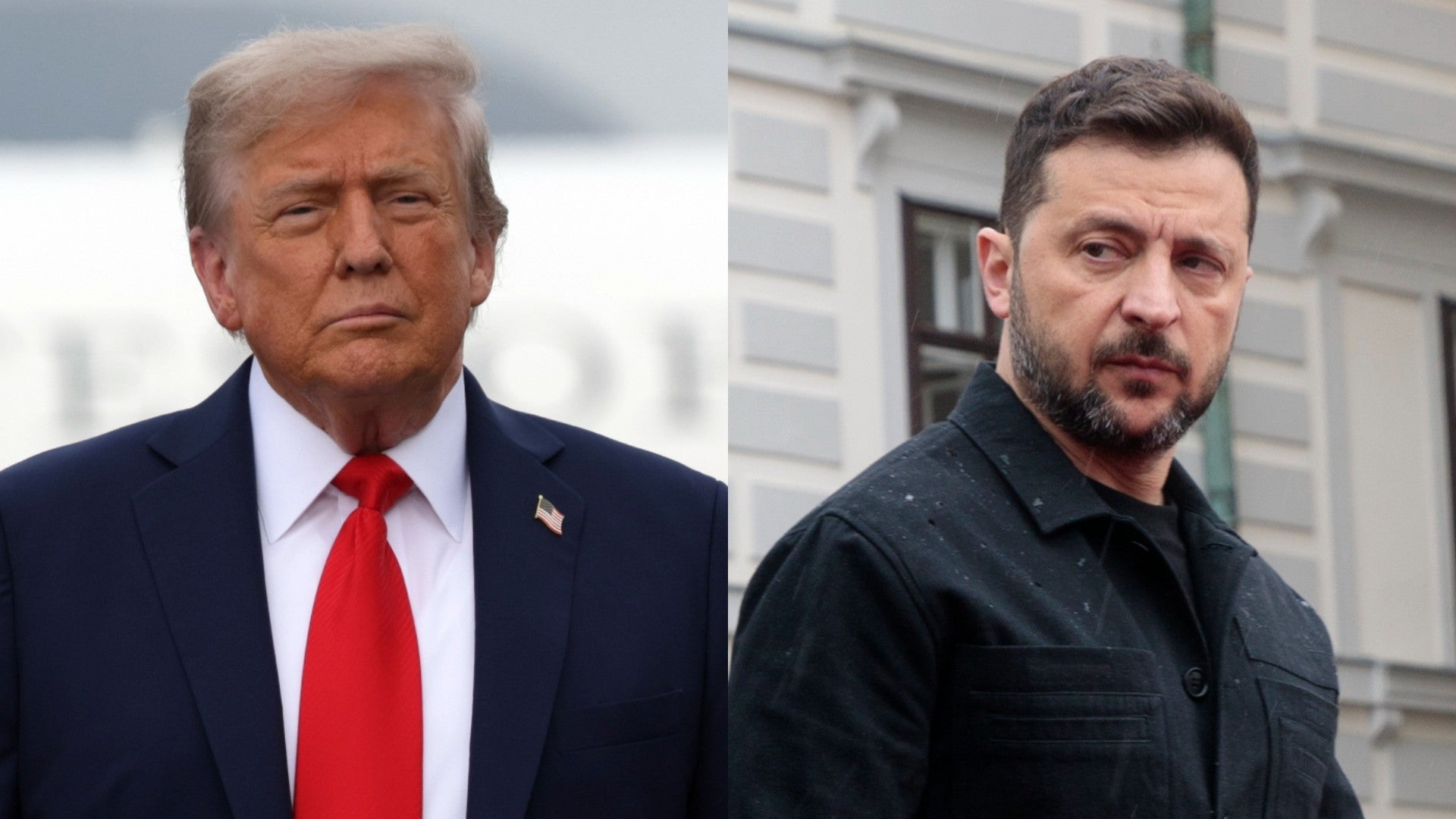 Donald Trump, presidente de EE.UU. / Volodímir Zelenski, presidente de Ucrania - Fotos: EFE