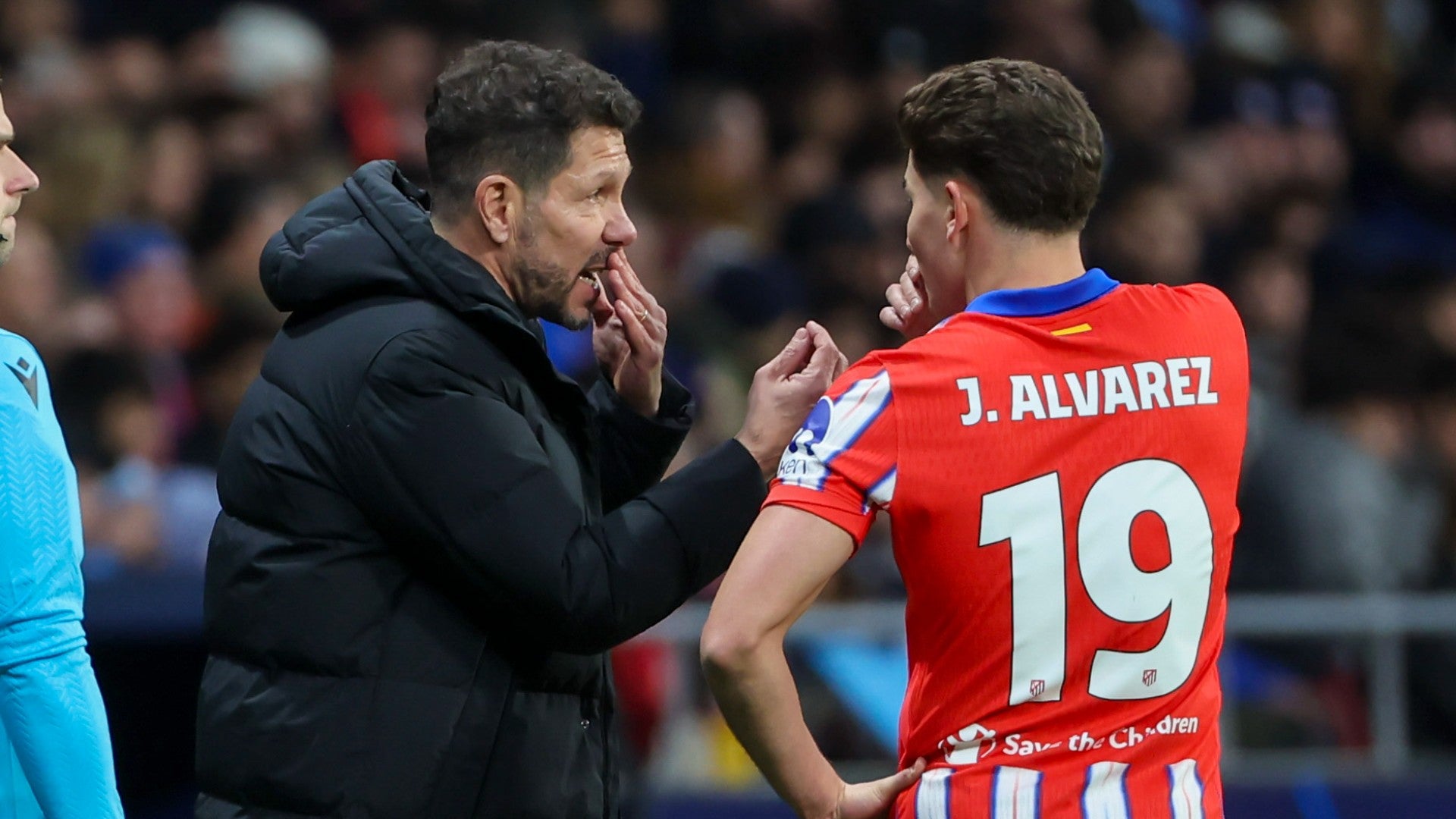 Diego 'Cholo' Simeone y Julián Álvarez | Foto: EFE