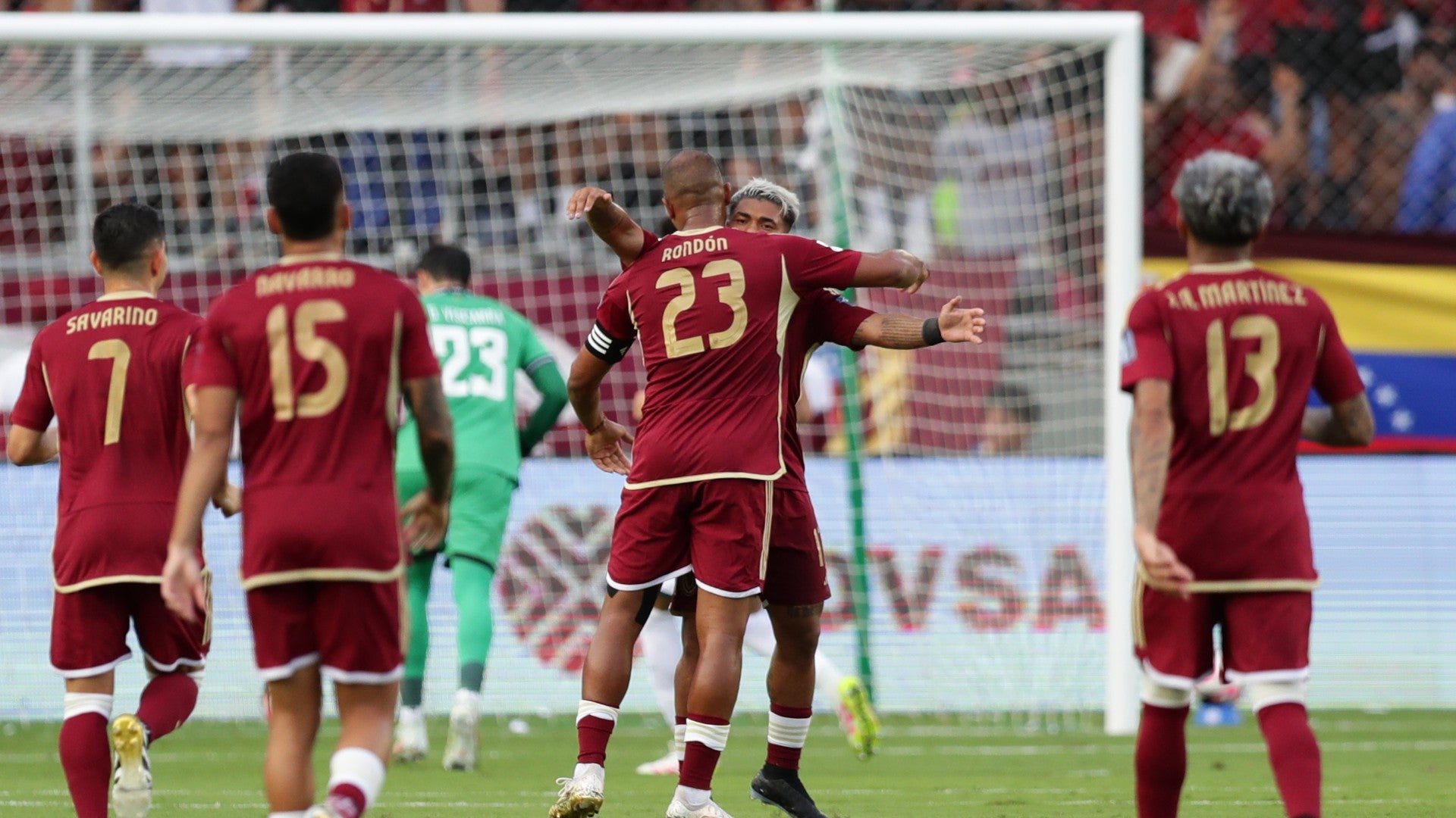 Jugadores de la selección venezolana de fútbol - Fotos: EFE