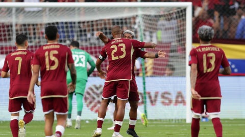 Jugadores de la selección venezolana de fútbol - Fotos: EFE
