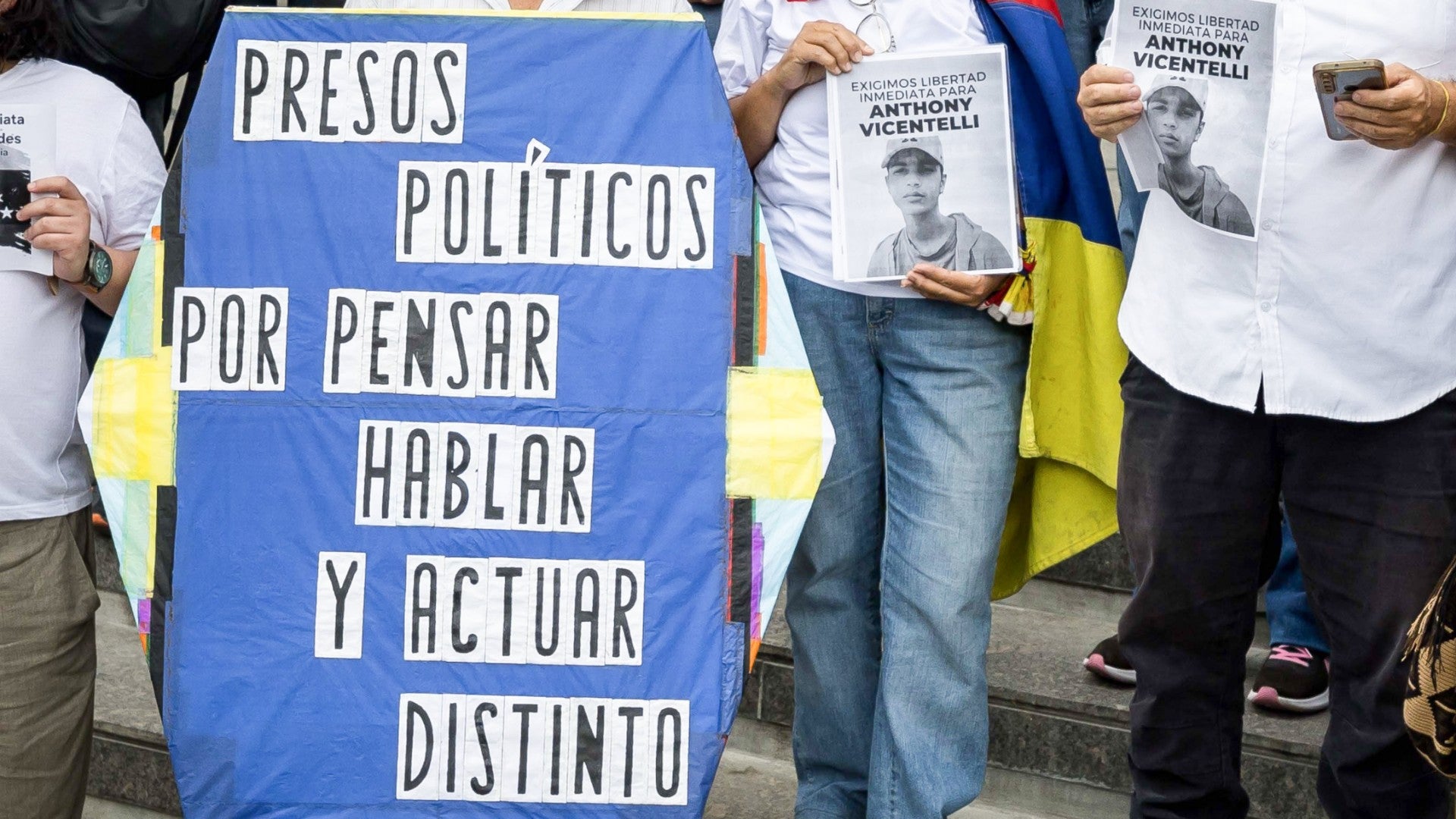 Venezolanos piden por la liberación de presos políticos - Foto de referencia: EFE