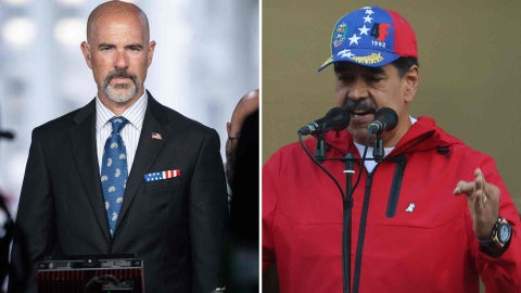 Director de la DEA Terry Cole y Nicolás Maduro - EFE