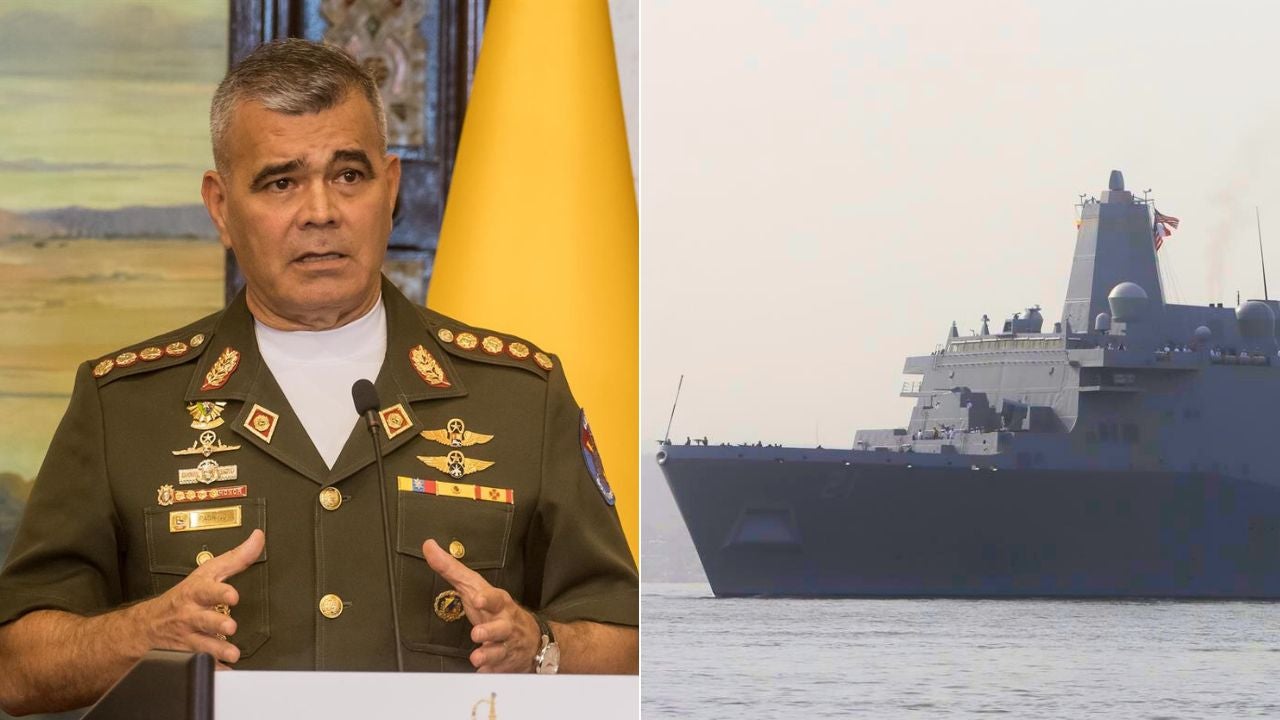 Vladimir Padrino López/ Buque estadounidense - Fotos de referencia EFE