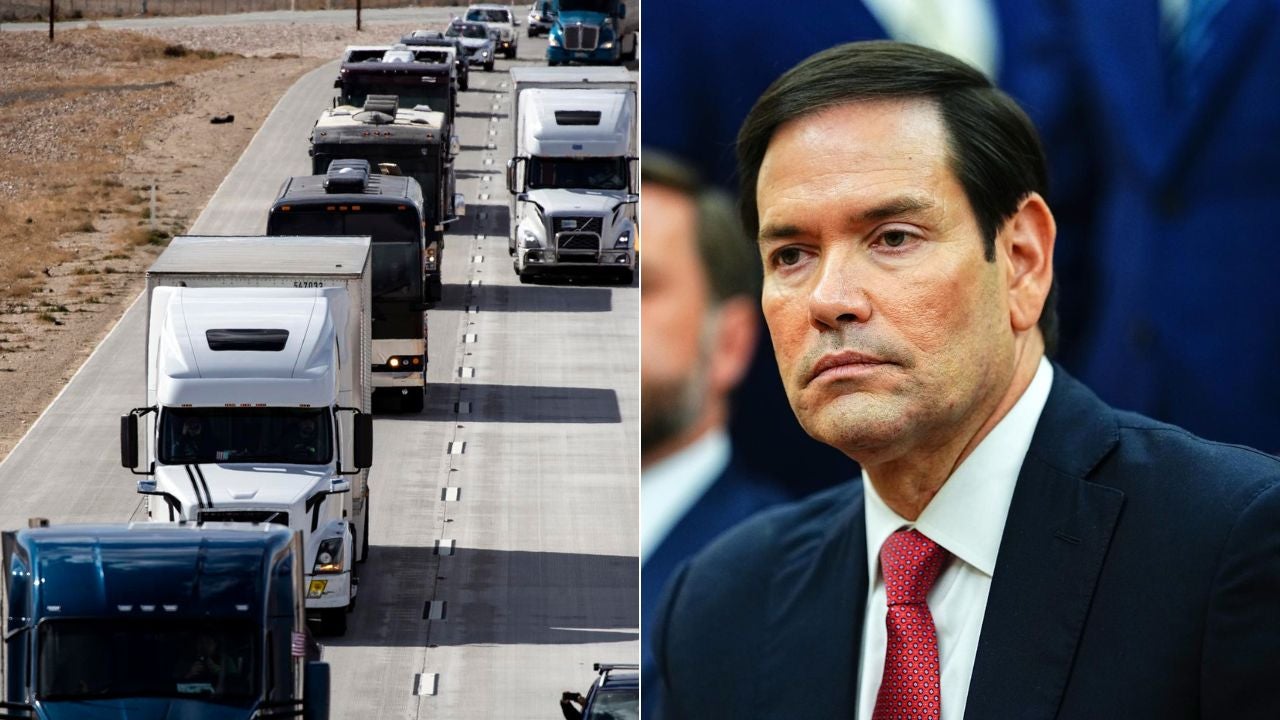 Camiones en carretera de California/ Marco Rubio - Fotos de referencia EFE