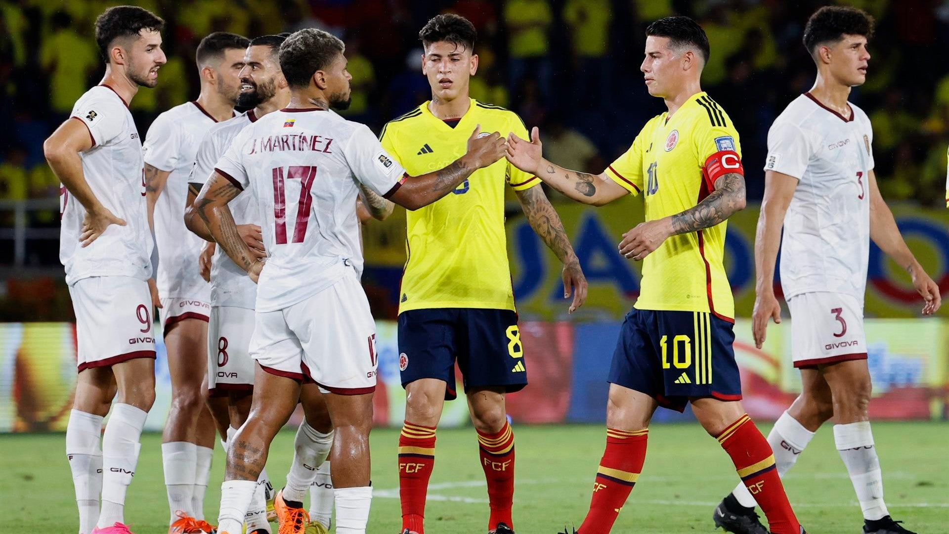 Venezuela ante Colombia en las Eliminatorias Sudamericanas al Mundial 2026 - Foto: EFE