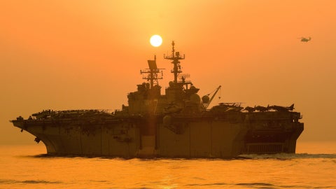 USS Iwo Jima de la Armada de EE. UU. (AFP)