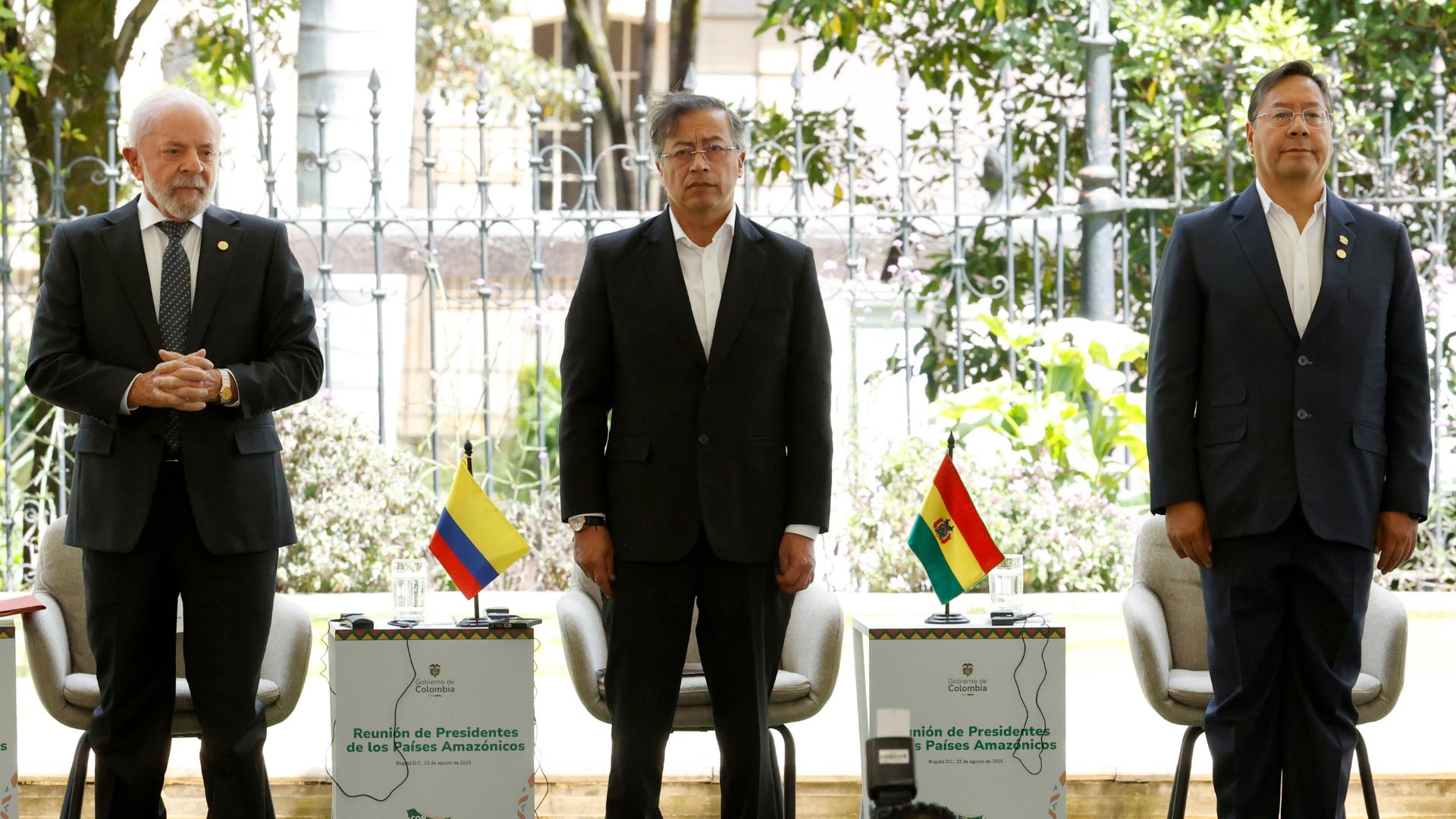 Presidentes de Brasil, Luiz Inácio Lula da Silva, Colombia, Gustavo Petro; y Bolivia, Luis Arce - Foto EFE