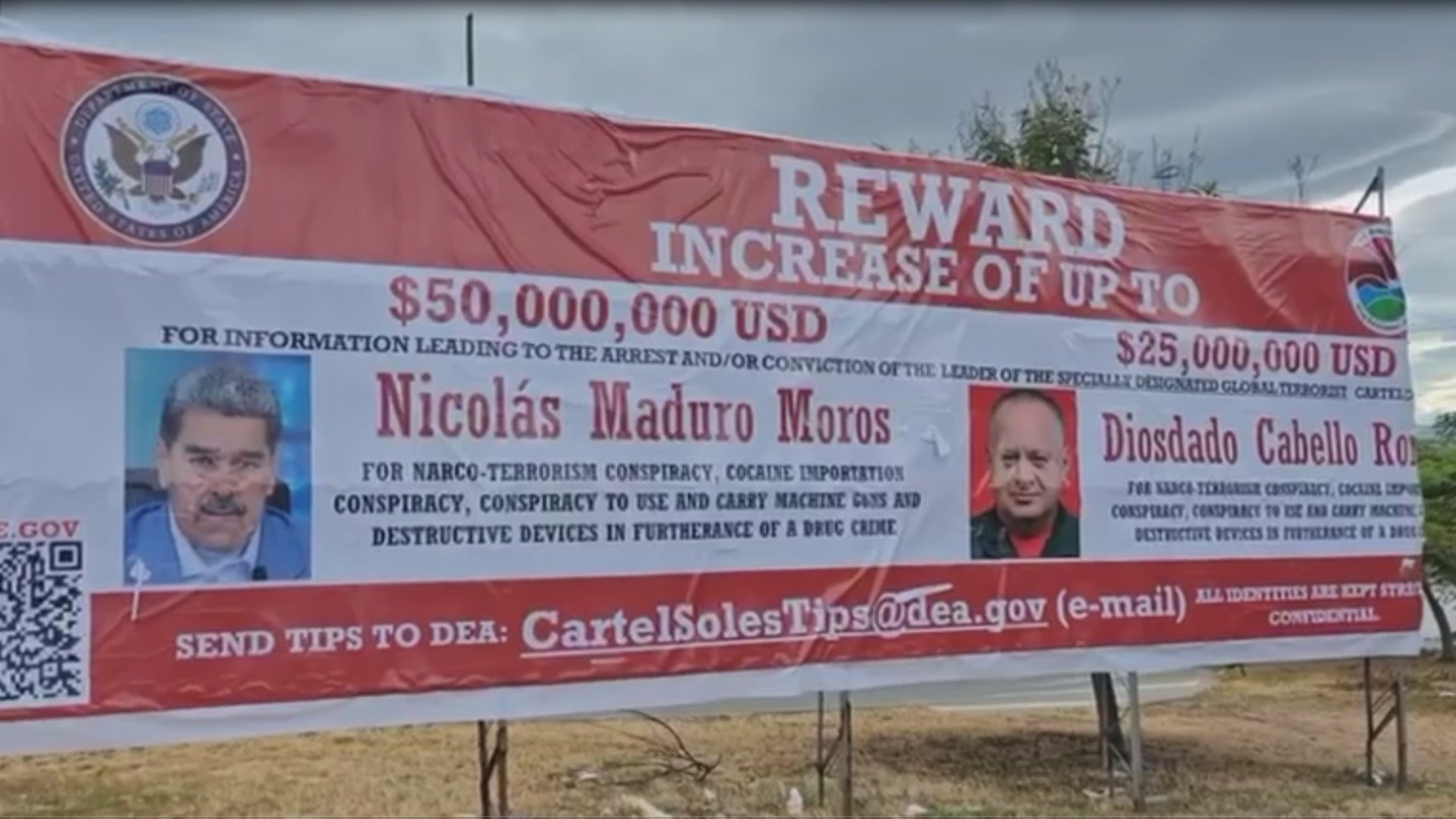 Valla recompensa por Maduro y Cabello