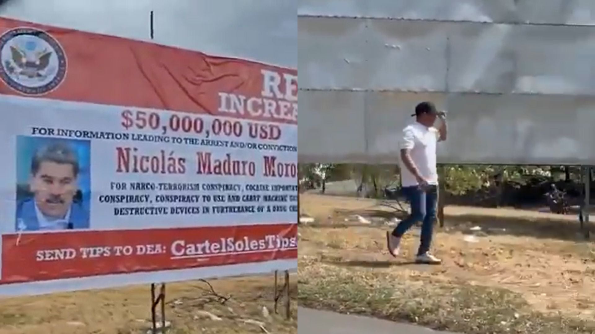 Valla publicitaria en contra del régimen - Foto: redes sociales