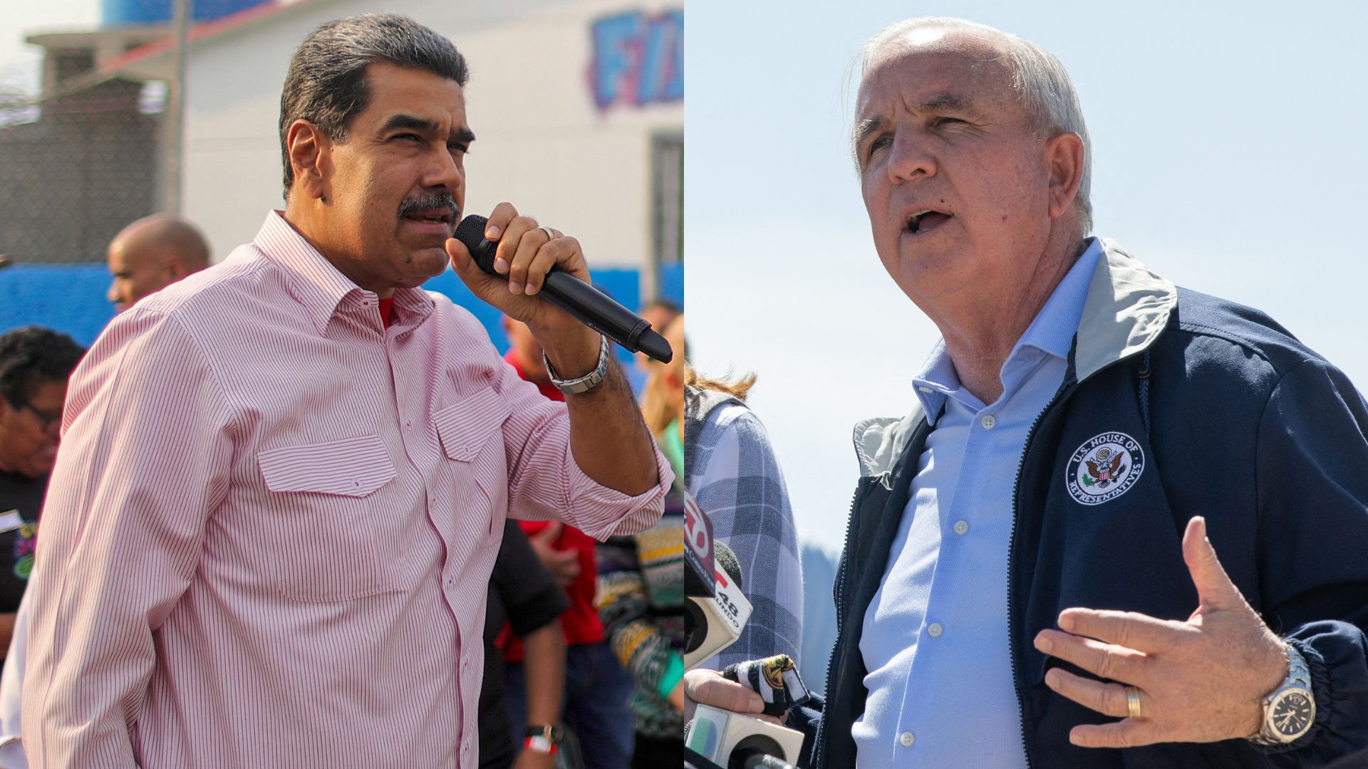 Nicolás Maduro y Carlos Gimenez, senador republicano - Foto: AFP