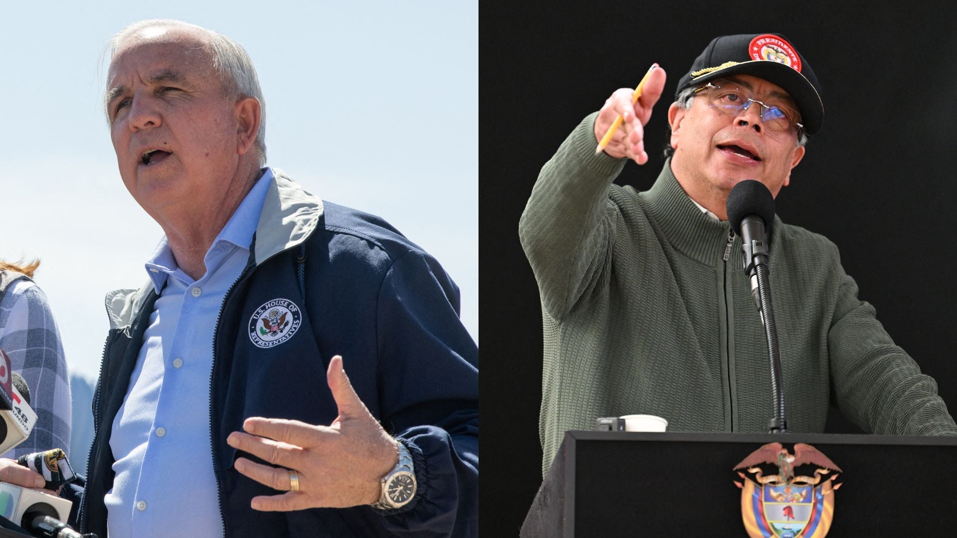 Carlos Gimenez - Gustavo Petro (AFP)