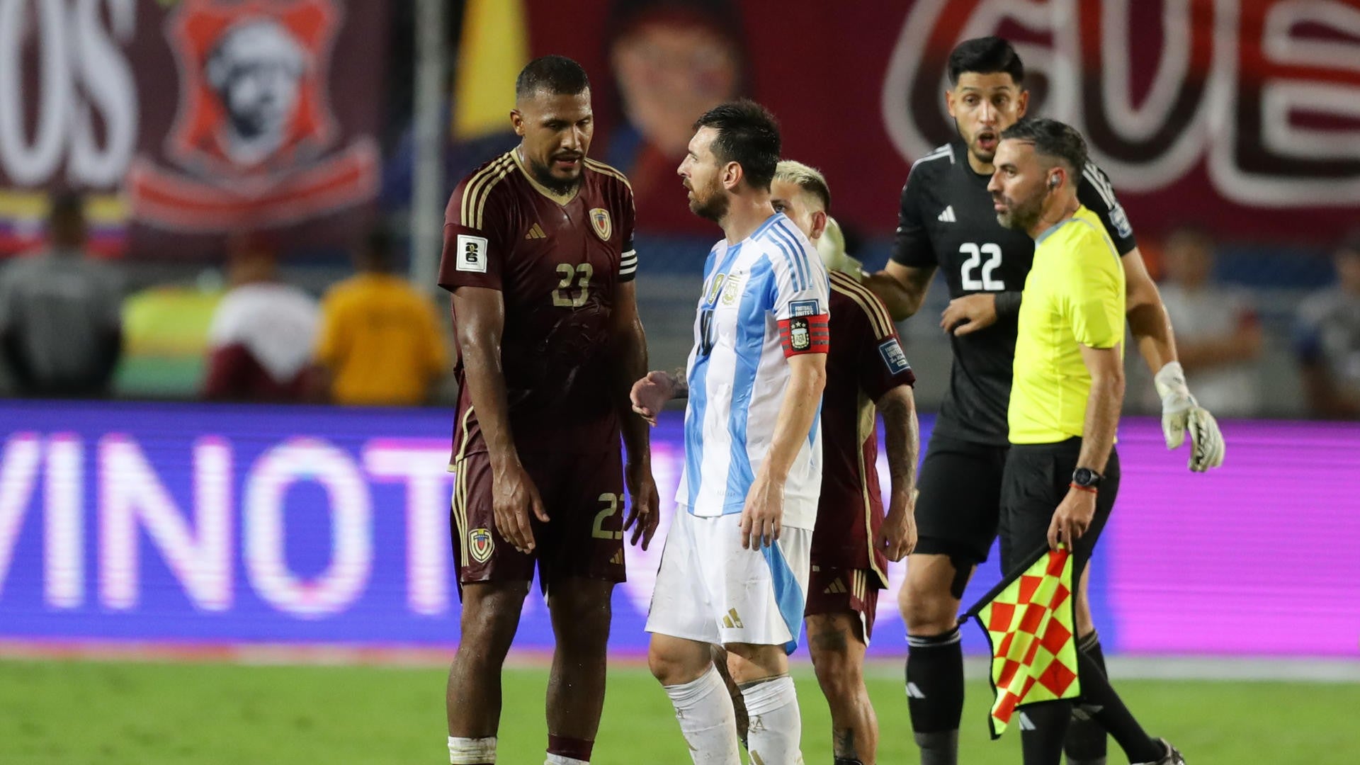 Juego entre Venezuela y Argentina en Eliminatorias Sudamericanas - Foto: EFE