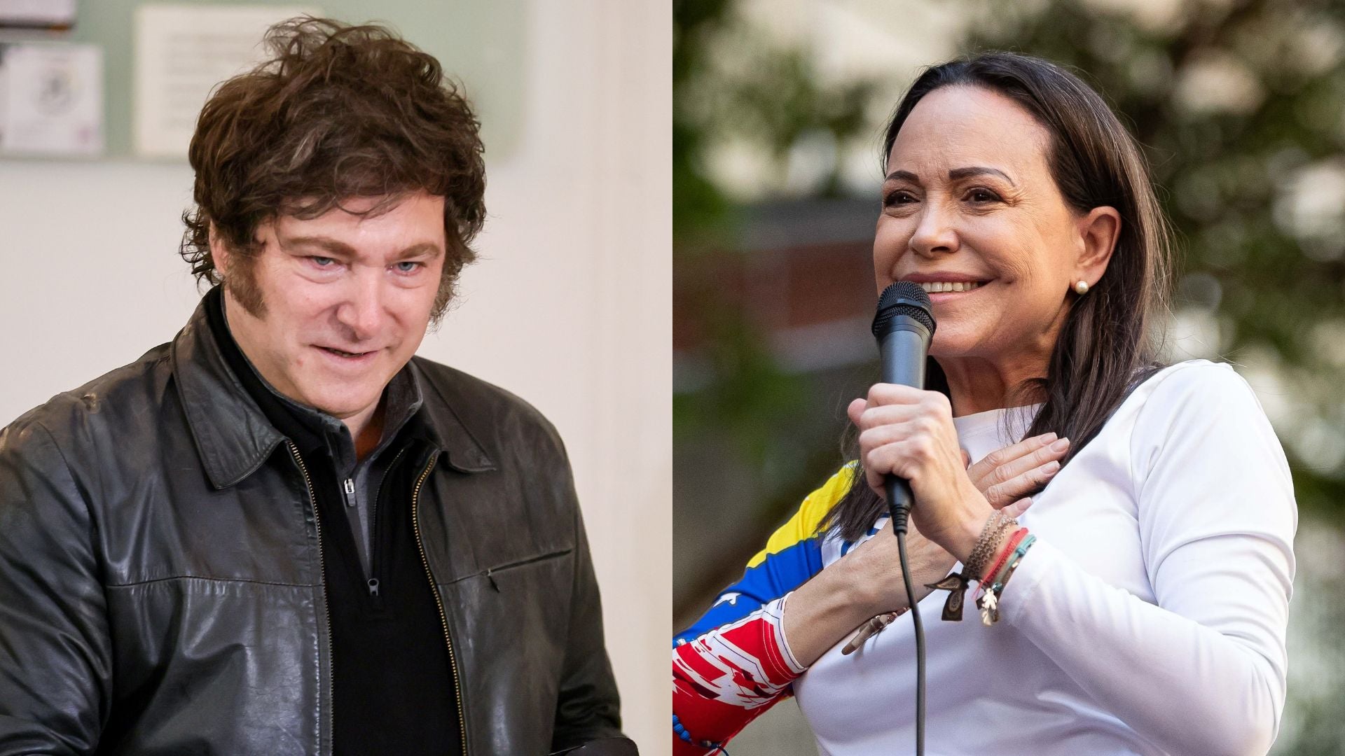 Javier Milei - María Corina Machado (EFE)