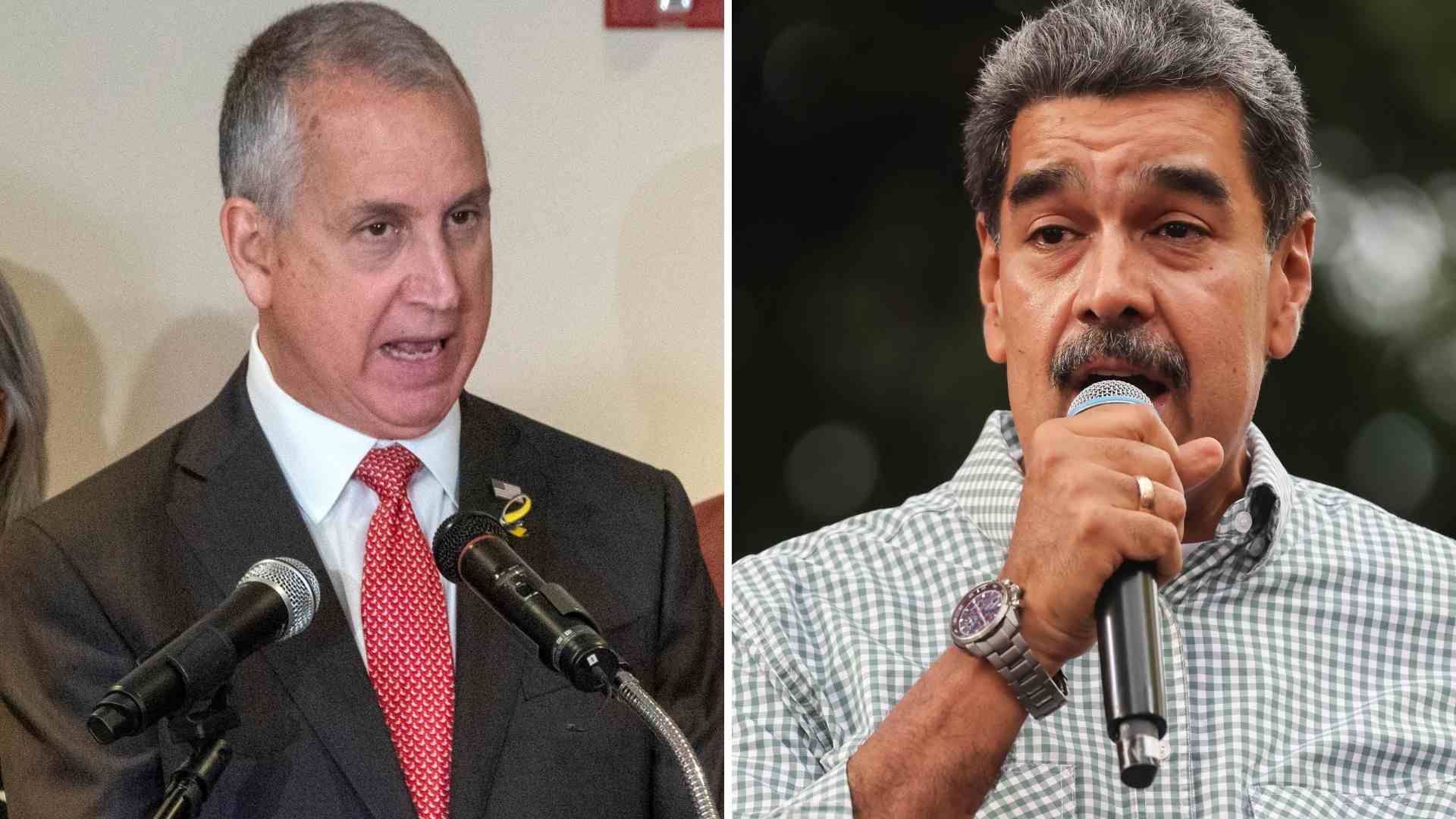 Mario Diaz-Balart y Nicolás Maduro - EFE