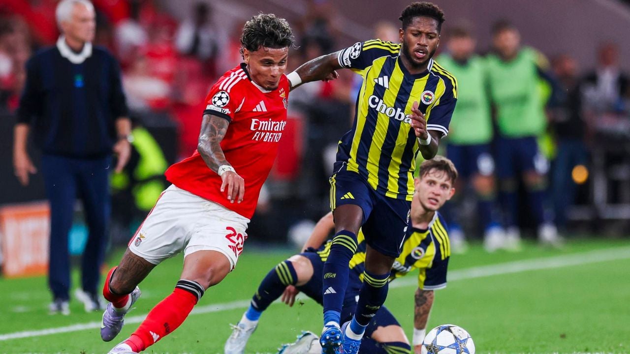 Richard Ríos recibe elogios por la prensa de Portugal, tras su gran actuación en el juego ante el Fenerbahce - Foto: EFE