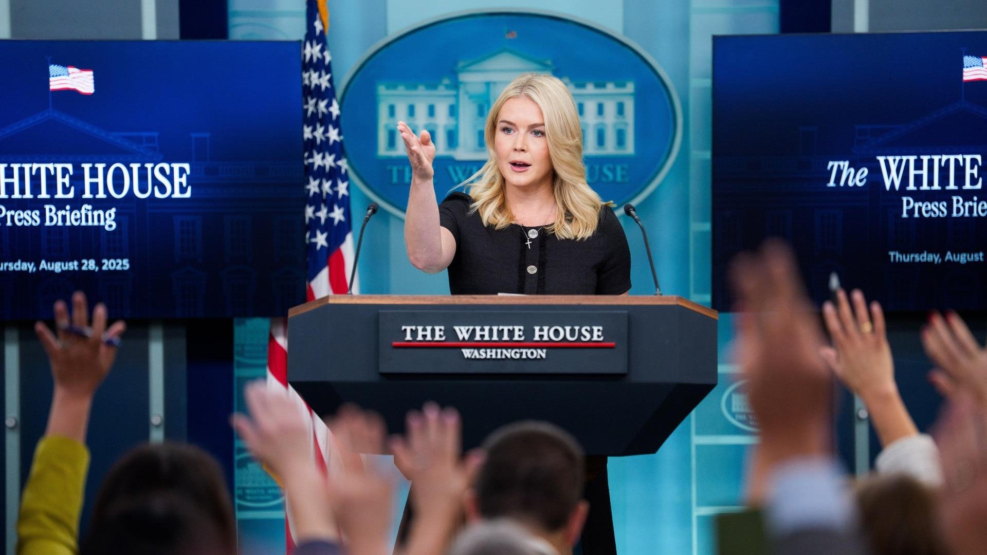 Secretaria de prensa de la Casa Blanca, Karoline Leavitt. (EFE)