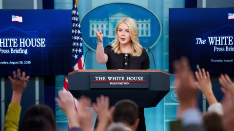 Secretaria de prensa de la Casa Blanca, Karoline Leavitt. (EFE)
