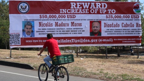 Cartel de recompensa para la captura de los jefes del Cartel de los Soles - Foto: EFE