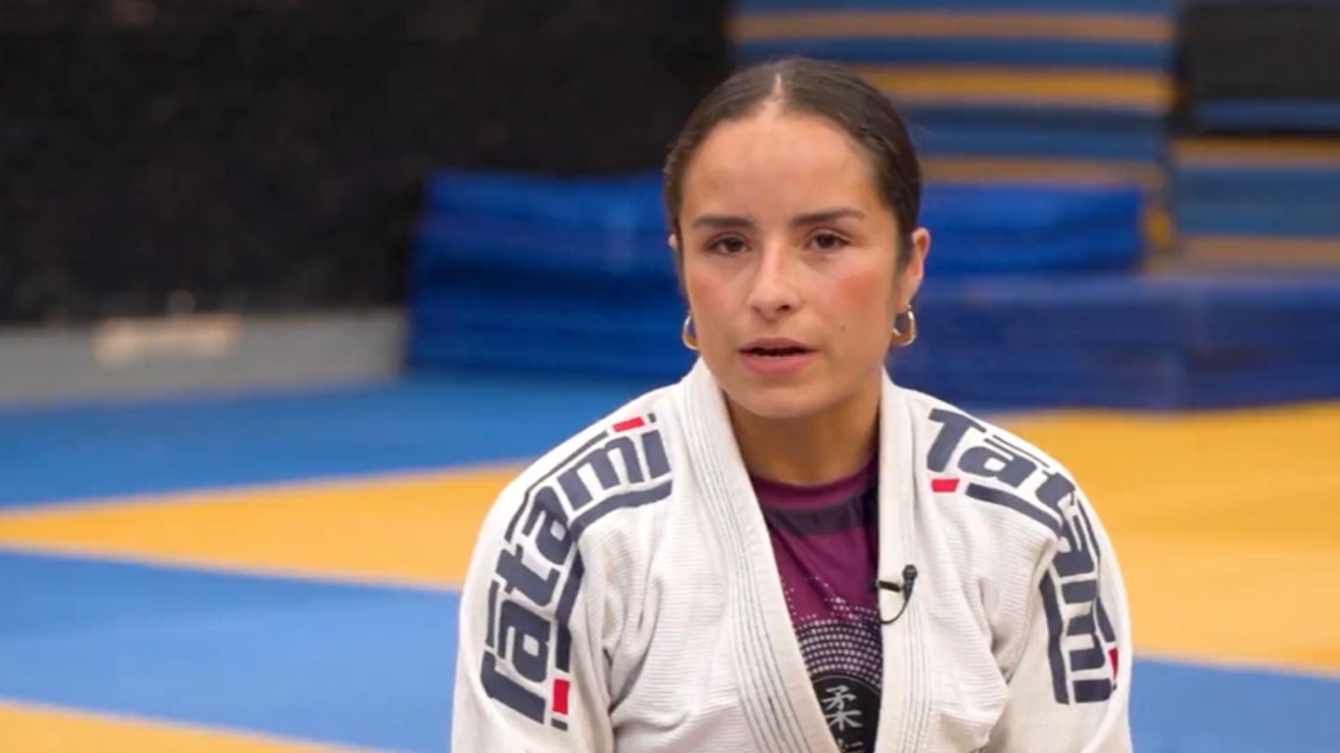 Adriana Cruz, deportista colombiana de jiu-jitsu - Foto captura: Nuestra Tele Internacional
