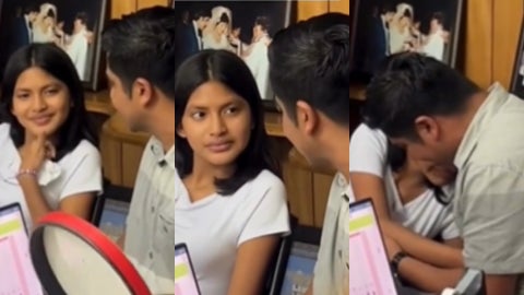 Joven con discapacidad auditiva escucha la voz de su padre por primera vez - Foto captura tomada de: X