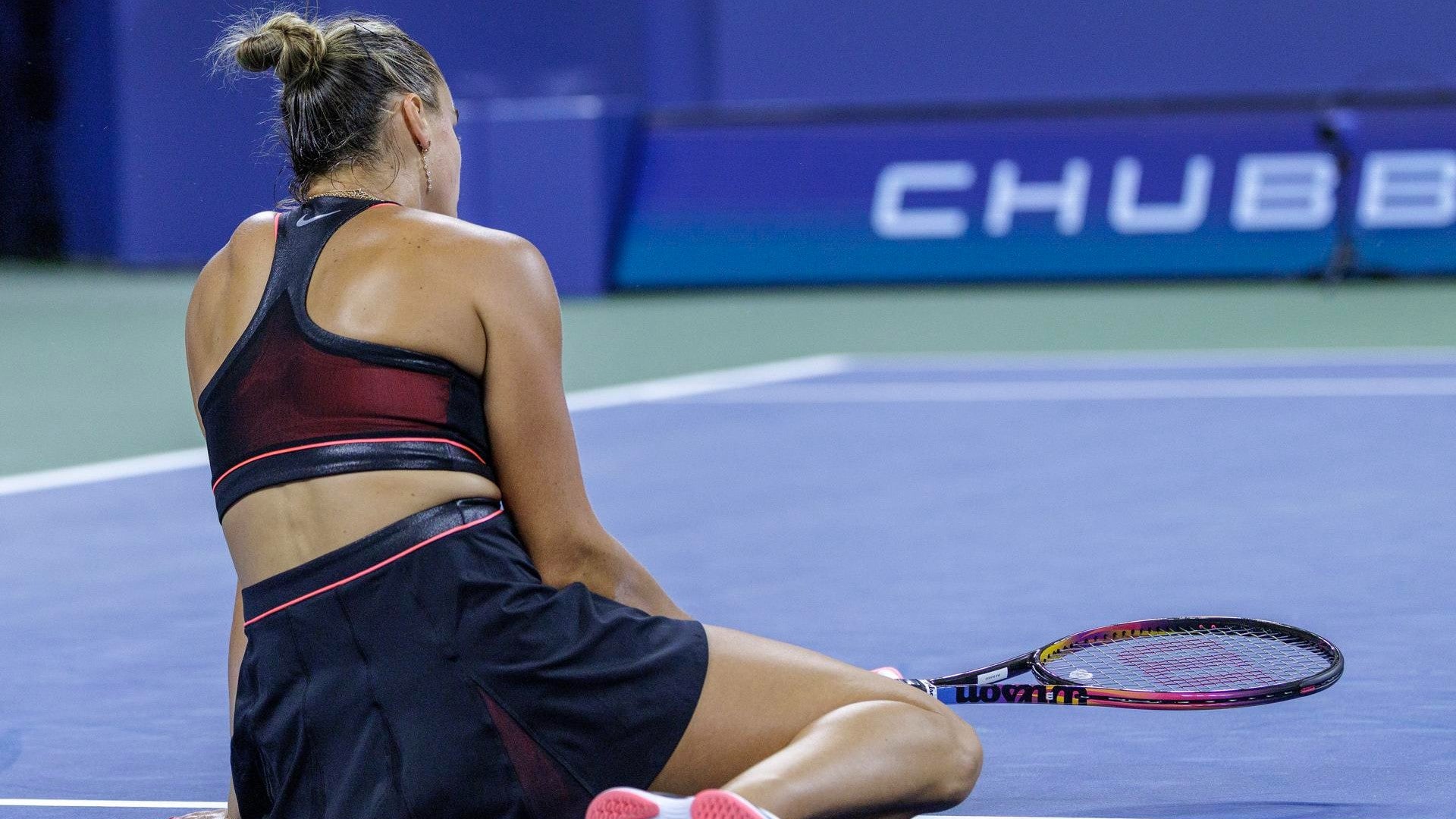 La tenista bielorrusa Aryna Sabalenka en el US Open el 29 de agosto de 2025. (EFE)