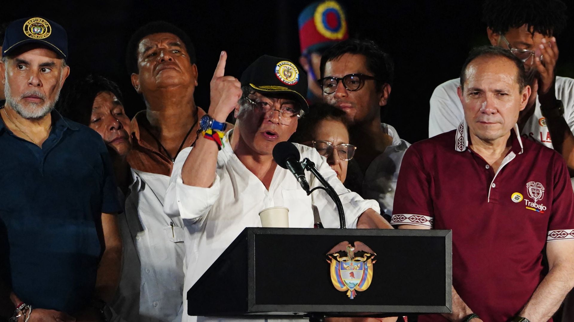 Presidente Gustavo Petro durante discurso presidencial - Foto AFP