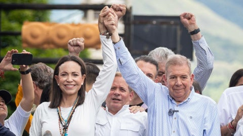 María Corina Machado y Edmundo González en 2024 - Foto EFE