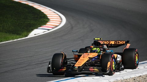 El piloto Lando Norris en el Gran Premio de los Países Bajos. (AFP)