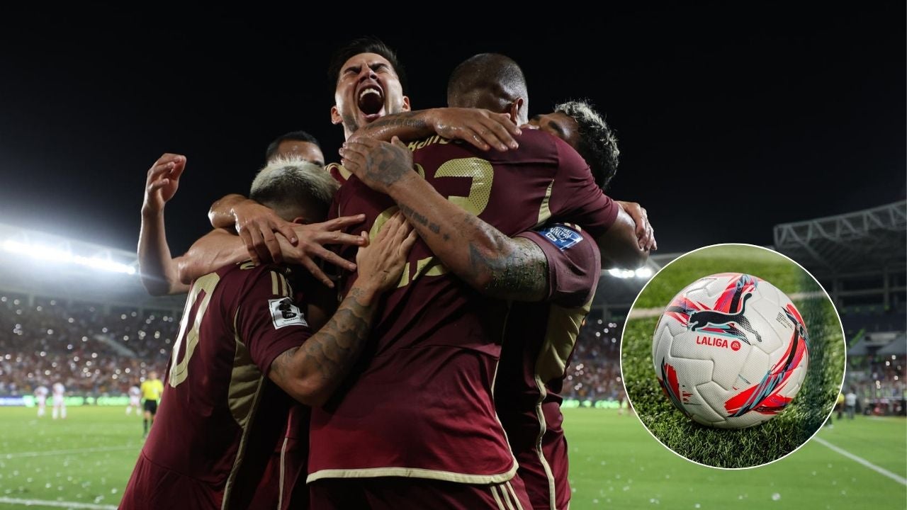 Selección venezolana/ Balón de LaLiga - Fotos EFE