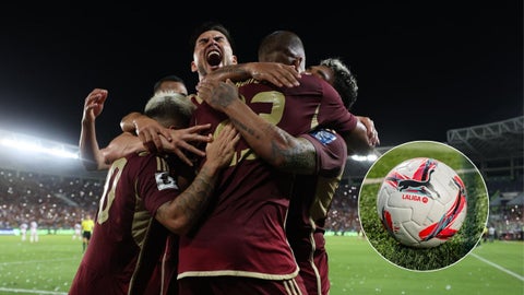Selección venezolana/ Balón de LaLiga - Fotos EFE