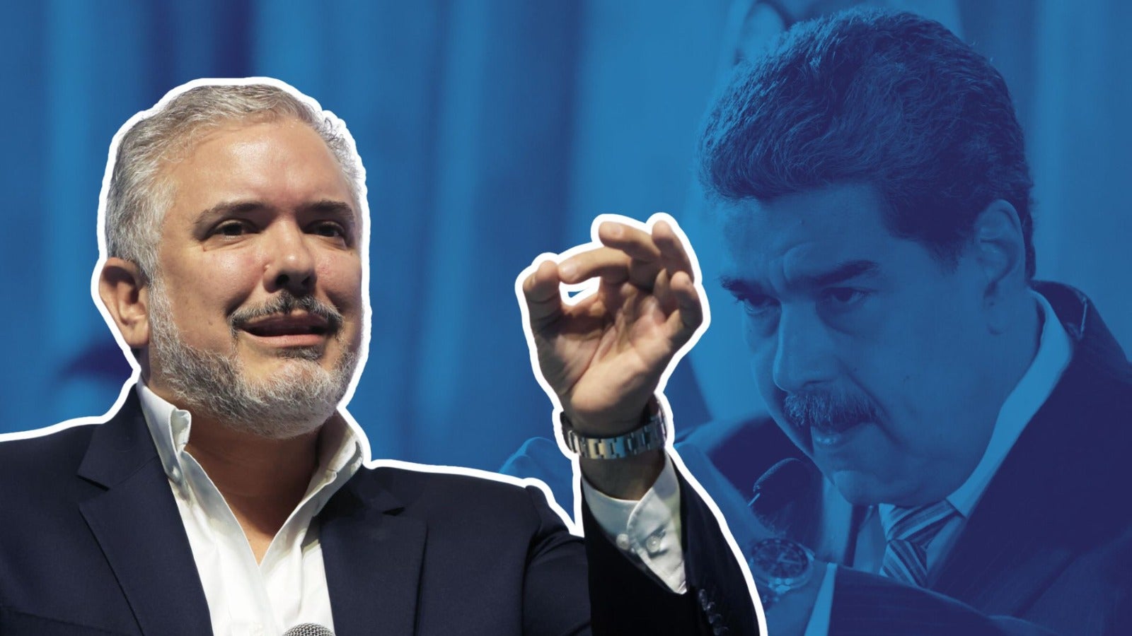 Fotos: Iván Duque/ Nicolás Maduro