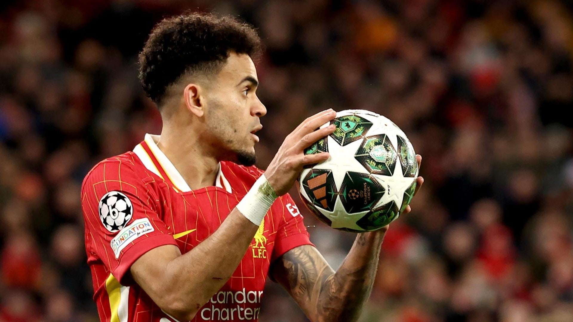 Luis Díaz, jugador colombiano del Bayern Múnich con el Liverpool - Foto: EFE