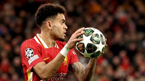 Luis Díaz, jugador colombiano del Bayern Múnich con el Liverpool - Foto: EFE